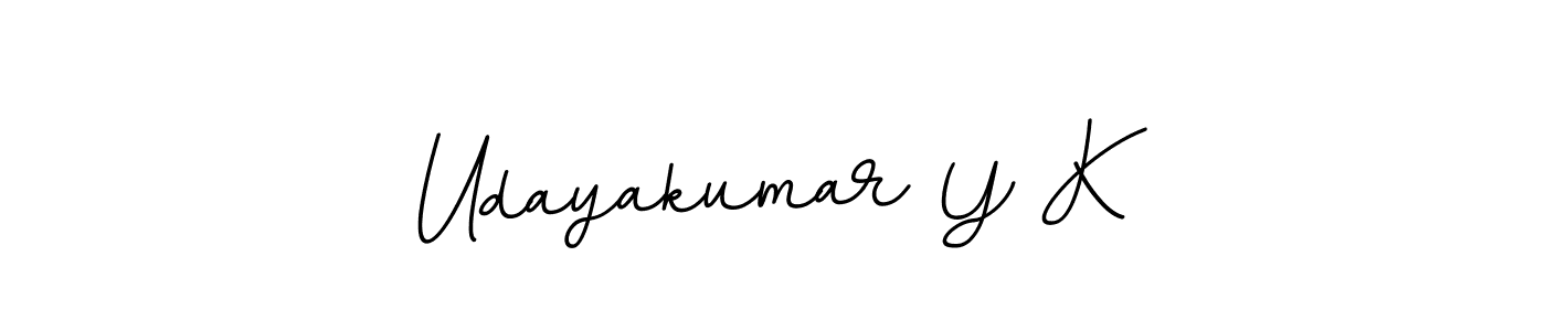 How to make Udayakumar Y K signature? BallpointsItalic-DORy9 is a professional autograph style. Create handwritten signature for Udayakumar Y K name. Udayakumar Y K signature style 11 images and pictures png