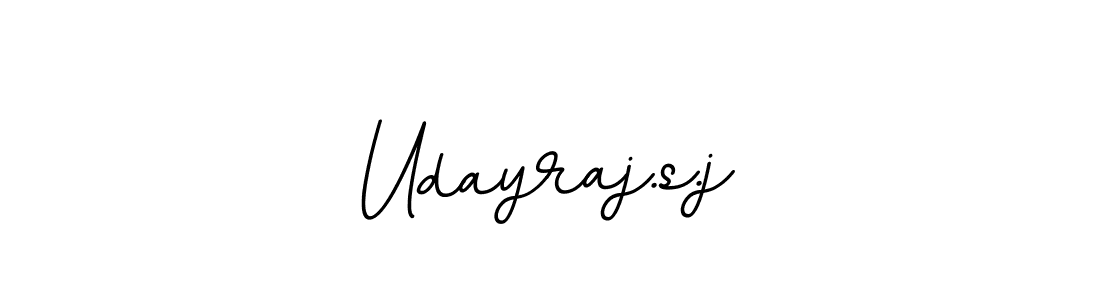 The best way (BallpointsItalic-DORy9) to make a short signature is to pick only two or three words in your name. The name Udayraj.s.j include a total of six letters. For converting this name. Udayraj.s.j signature style 11 images and pictures png