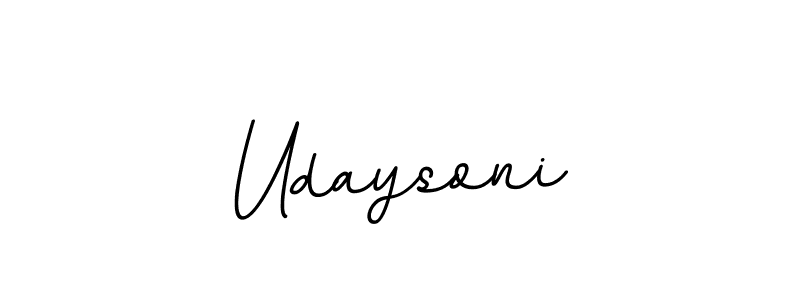 How to make Udaysoni signature? BallpointsItalic-DORy9 is a professional autograph style. Create handwritten signature for Udaysoni name. Udaysoni signature style 11 images and pictures png