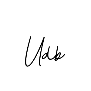 Make a beautiful signature design for name Udb. With this signature (BallpointsItalic-DORy9) style, you can create a handwritten signature for free. Udb signature style 11 images and pictures png