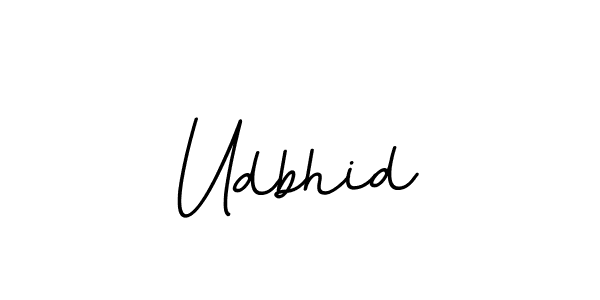 Udbhid stylish signature style. Best Handwritten Sign (BallpointsItalic-DORy9) for my name. Handwritten Signature Collection Ideas for my name Udbhid. Udbhid signature style 11 images and pictures png