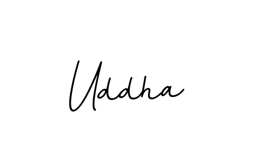 How to make Uddha signature? BallpointsItalic-DORy9 is a professional autograph style. Create handwritten signature for Uddha name. Uddha signature style 11 images and pictures png