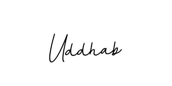 How to make Uddhab signature? BallpointsItalic-DORy9 is a professional autograph style. Create handwritten signature for Uddhab name. Uddhab signature style 11 images and pictures png