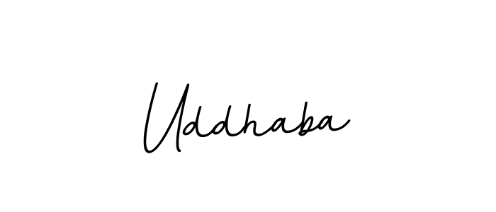 Uddhaba stylish signature style. Best Handwritten Sign (BallpointsItalic-DORy9) for my name. Handwritten Signature Collection Ideas for my name Uddhaba. Uddhaba signature style 11 images and pictures png