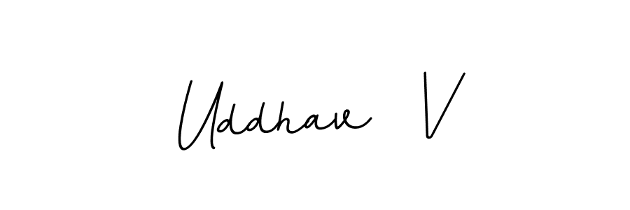 Make a beautiful signature design for name Uddhav  V. Use this online signature maker to create a handwritten signature for free. Uddhav  V signature style 11 images and pictures png