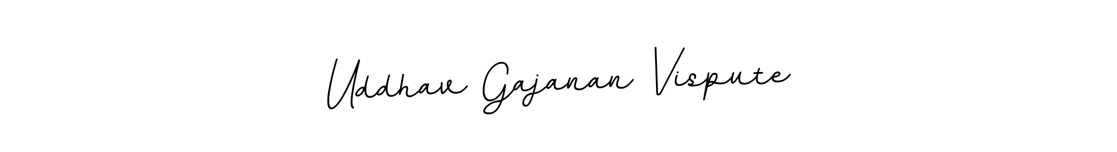 Use a signature maker to create a handwritten signature online. With this signature software, you can design (BallpointsItalic-DORy9) your own signature for name Uddhav Gajanan Vispute. Uddhav Gajanan Vispute signature style 11 images and pictures png
