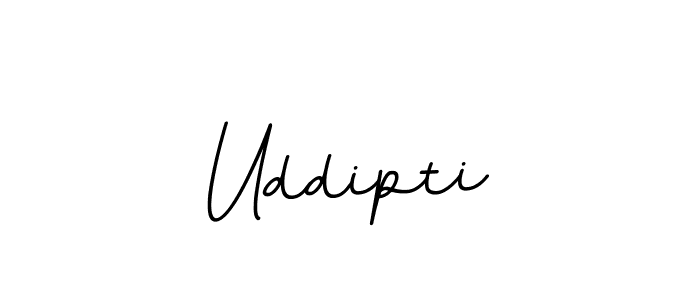 Make a beautiful signature design for name Uddipti. With this signature (BallpointsItalic-DORy9) style, you can create a handwritten signature for free. Uddipti signature style 11 images and pictures png