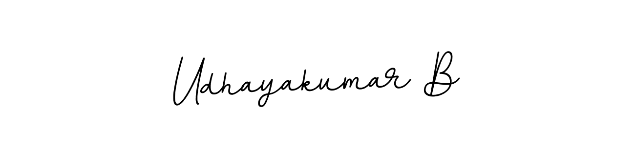 You should practise on your own different ways (BallpointsItalic-DORy9) to write your name (Udhayakumar B) in signature. don't let someone else do it for you. Udhayakumar B signature style 11 images and pictures png