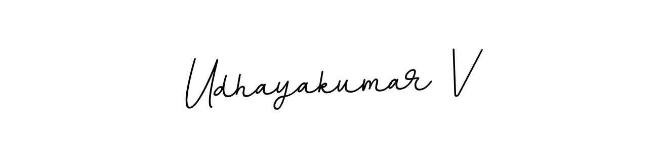 Make a beautiful signature design for name Udhayakumar V. With this signature (BallpointsItalic-DORy9) style, you can create a handwritten signature for free. Udhayakumar V signature style 11 images and pictures png