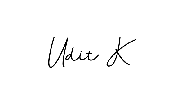 It looks lik you need a new signature style for name Udit K. Design unique handwritten (BallpointsItalic-DORy9) signature with our free signature maker in just a few clicks. Udit K signature style 11 images and pictures png