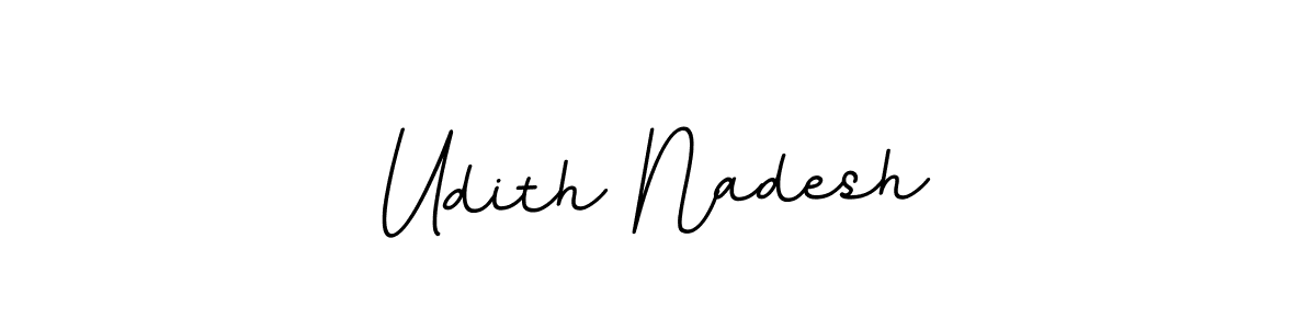 Use a signature maker to create a handwritten signature online. With this signature software, you can design (BallpointsItalic-DORy9) your own signature for name Udith Nadesh. Udith Nadesh signature style 11 images and pictures png