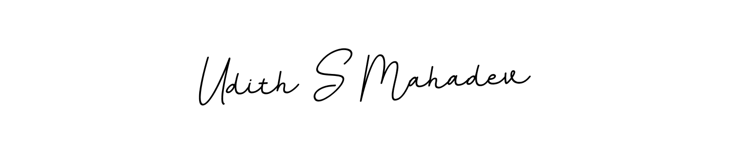 Udith S Mahadev stylish signature style. Best Handwritten Sign (BallpointsItalic-DORy9) for my name. Handwritten Signature Collection Ideas for my name Udith S Mahadev. Udith S Mahadev signature style 11 images and pictures png