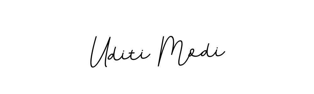 Uditi Modi stylish signature style. Best Handwritten Sign (BallpointsItalic-DORy9) for my name. Handwritten Signature Collection Ideas for my name Uditi Modi. Uditi Modi signature style 11 images and pictures png