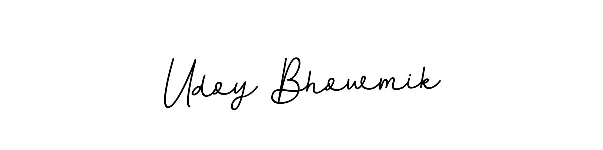 How to make Udoy Bhowmik signature? BallpointsItalic-DORy9 is a professional autograph style. Create handwritten signature for Udoy Bhowmik name. Udoy Bhowmik signature style 11 images and pictures png