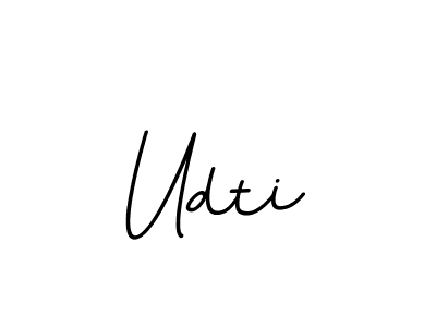 The best way (BallpointsItalic-DORy9) to make a short signature is to pick only two or three words in your name. The name Udti include a total of six letters. For converting this name. Udti signature style 11 images and pictures png