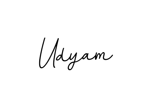 Create a beautiful signature design for name Udyam. With this signature (BallpointsItalic-DORy9) fonts, you can make a handwritten signature for free. Udyam signature style 11 images and pictures png