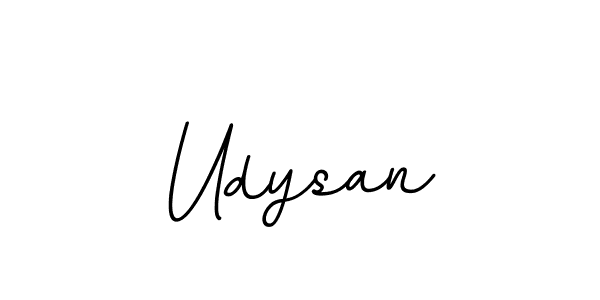 How to make Udysan name signature. Use BallpointsItalic-DORy9 style for creating short signs online. This is the latest handwritten sign. Udysan signature style 11 images and pictures png