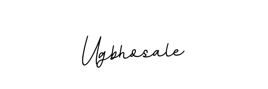 Make a beautiful signature design for name Ugbhosale. With this signature (BallpointsItalic-DORy9) style, you can create a handwritten signature for free. Ugbhosale signature style 11 images and pictures png