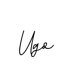 How to make Ugo name signature. Use BallpointsItalic-DORy9 style for creating short signs online. This is the latest handwritten sign. Ugo signature style 11 images and pictures png