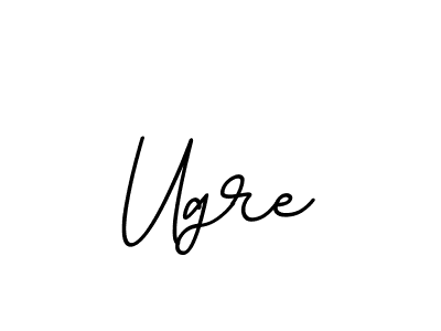 Create a beautiful signature design for name Ugre. With this signature (BallpointsItalic-DORy9) fonts, you can make a handwritten signature for free. Ugre signature style 11 images and pictures png