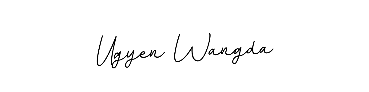 How to make Ugyen Wangda name signature. Use BallpointsItalic-DORy9 style for creating short signs online. This is the latest handwritten sign. Ugyen Wangda signature style 11 images and pictures png