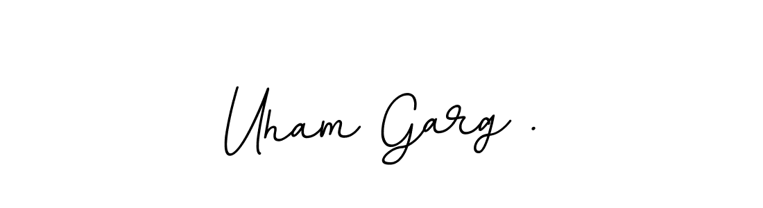 Also You can easily find your signature by using the search form. We will create Uham Garg . name handwritten signature images for you free of cost using BallpointsItalic-DORy9 sign style. Uham Garg . signature style 11 images and pictures png