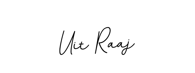 The best way (BallpointsItalic-DORy9) to make a short signature is to pick only two or three words in your name. The name Uit Raaj include a total of six letters. For converting this name. Uit Raaj signature style 11 images and pictures png