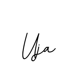 Uja stylish signature style. Best Handwritten Sign (BallpointsItalic-DORy9) for my name. Handwritten Signature Collection Ideas for my name Uja. Uja signature style 11 images and pictures png