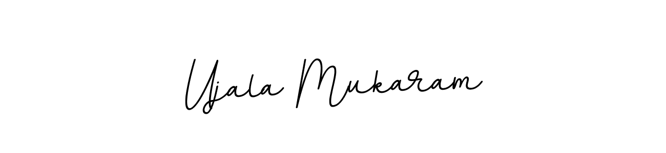Ujala Mukaram stylish signature style. Best Handwritten Sign (BallpointsItalic-DORy9) for my name. Handwritten Signature Collection Ideas for my name Ujala Mukaram. Ujala Mukaram signature style 11 images and pictures png