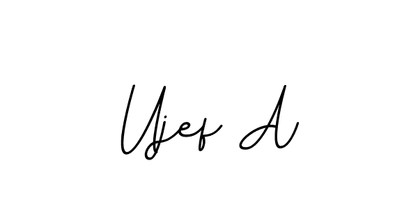 Use a signature maker to create a handwritten signature online. With this signature software, you can design (BallpointsItalic-DORy9) your own signature for name Ujef A. Ujef A signature style 11 images and pictures png