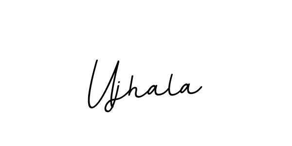 You should practise on your own different ways (BallpointsItalic-DORy9) to write your name (Ujhala) in signature. don't let someone else do it for you. Ujhala signature style 11 images and pictures png