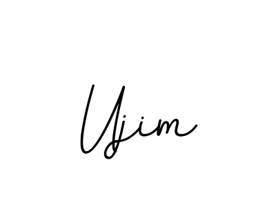 Use a signature maker to create a handwritten signature online. With this signature software, you can design (BallpointsItalic-DORy9) your own signature for name Ujim. Ujim signature style 11 images and pictures png