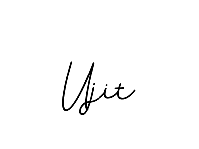 Ujit stylish signature style. Best Handwritten Sign (BallpointsItalic-DORy9) for my name. Handwritten Signature Collection Ideas for my name Ujit. Ujit signature style 11 images and pictures png