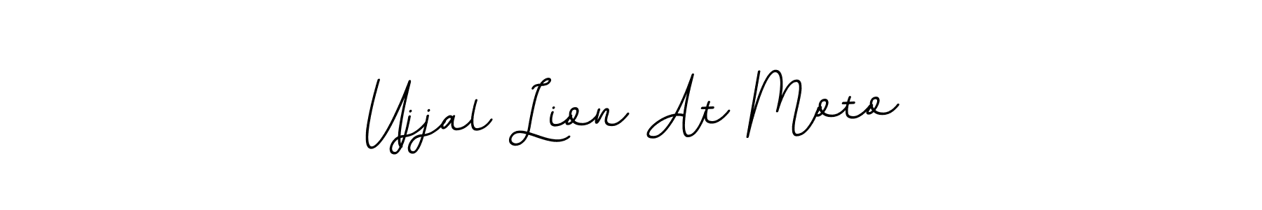 Use a signature maker to create a handwritten signature online. With this signature software, you can design (BallpointsItalic-DORy9) your own signature for name Ujjal Lion At Moto. Ujjal Lion At Moto signature style 11 images and pictures png