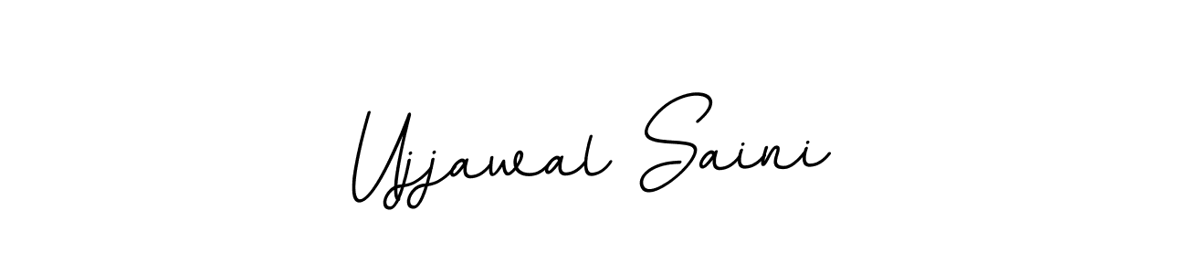 Design your own signature with our free online signature maker. With this signature software, you can create a handwritten (BallpointsItalic-DORy9) signature for name Ujjawal Saini. Ujjawal Saini signature style 11 images and pictures png