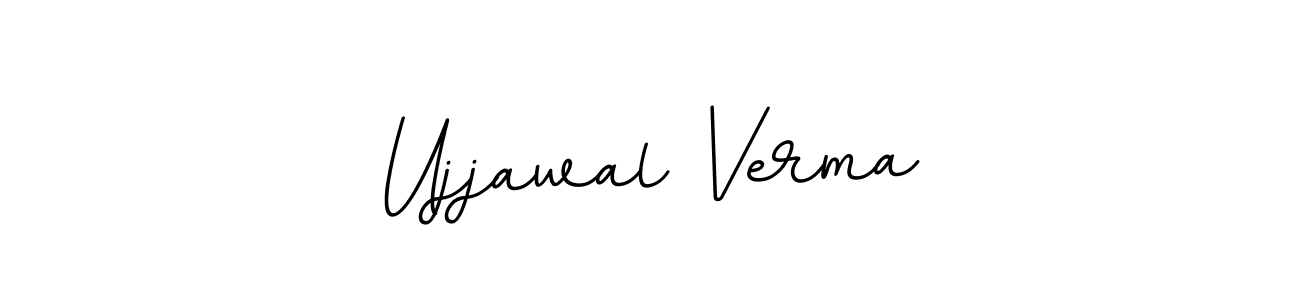This is the best signature style for the Ujjawal Verma name. Also you like these signature font (BallpointsItalic-DORy9). Mix name signature. Ujjawal Verma signature style 11 images and pictures png