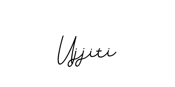 Create a beautiful signature design for name Ujjiti. With this signature (BallpointsItalic-DORy9) fonts, you can make a handwritten signature for free. Ujjiti signature style 11 images and pictures png