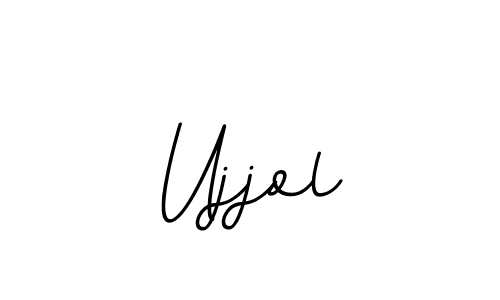 How to make Ujjol name signature. Use BallpointsItalic-DORy9 style for creating short signs online. This is the latest handwritten sign. Ujjol signature style 11 images and pictures png