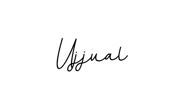 The best way (BallpointsItalic-DORy9) to make a short signature is to pick only two or three words in your name. The name Ujjual include a total of six letters. For converting this name. Ujjual signature style 11 images and pictures png