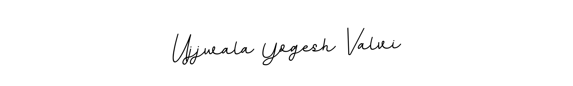 How to make Ujjwala Yogesh Valvi name signature. Use BallpointsItalic-DORy9 style for creating short signs online. This is the latest handwritten sign. Ujjwala Yogesh Valvi signature style 11 images and pictures png