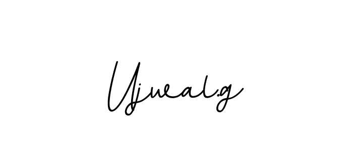 Create a beautiful signature design for name Ujwal.g. With this signature (BallpointsItalic-DORy9) fonts, you can make a handwritten signature for free. Ujwal.g signature style 11 images and pictures png