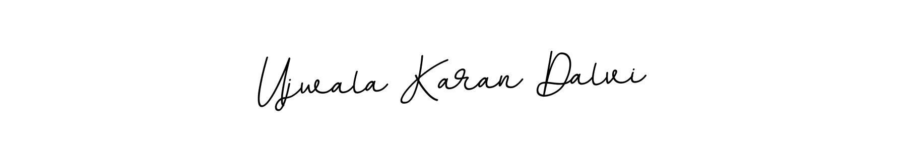 Design your own signature with our free online signature maker. With this signature software, you can create a handwritten (BallpointsItalic-DORy9) signature for name Ujwala Karan Dalvi. Ujwala Karan Dalvi signature style 11 images and pictures png