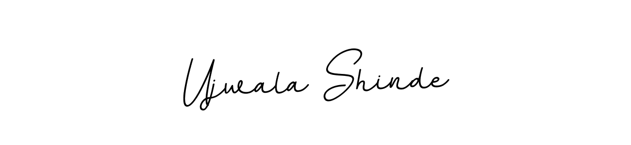 Create a beautiful signature design for name Ujwala Shinde. With this signature (BallpointsItalic-DORy9) fonts, you can make a handwritten signature for free. Ujwala Shinde signature style 11 images and pictures png