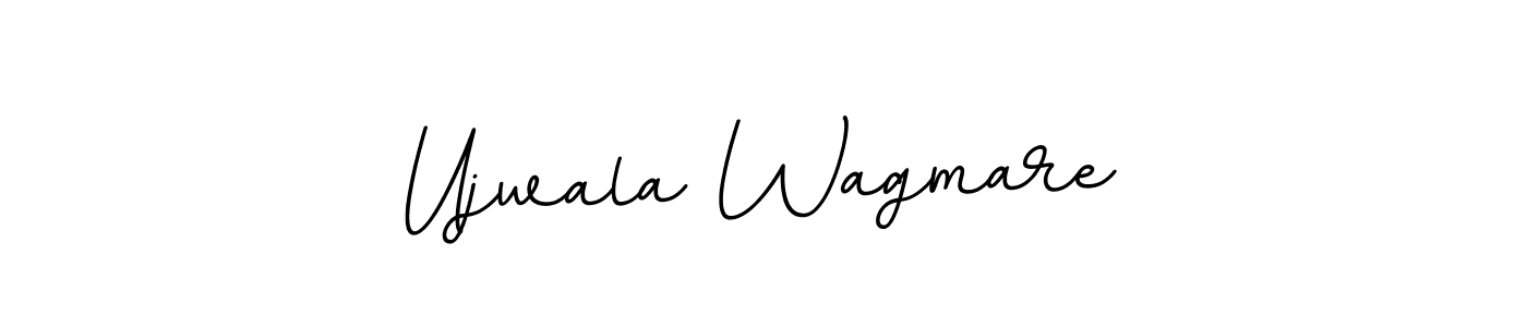 The best way (BallpointsItalic-DORy9) to make a short signature is to pick only two or three words in your name. The name Ujwala Wagmare include a total of six letters. For converting this name. Ujwala Wagmare signature style 11 images and pictures png