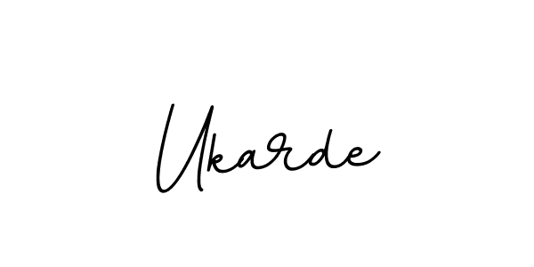 Design your own signature with our free online signature maker. With this signature software, you can create a handwritten (BallpointsItalic-DORy9) signature for name Ukarde. Ukarde signature style 11 images and pictures png