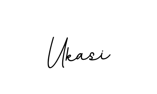 Make a beautiful signature design for name Ukasi. With this signature (BallpointsItalic-DORy9) style, you can create a handwritten signature for free. Ukasi signature style 11 images and pictures png