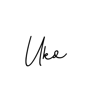 Create a beautiful signature design for name Uko. With this signature (BallpointsItalic-DORy9) fonts, you can make a handwritten signature for free. Uko signature style 11 images and pictures png