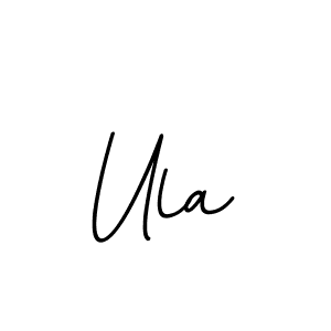 The best way (BallpointsItalic-DORy9) to make a short signature is to pick only two or three words in your name. The name Ula include a total of six letters. For converting this name. Ula signature style 11 images and pictures png