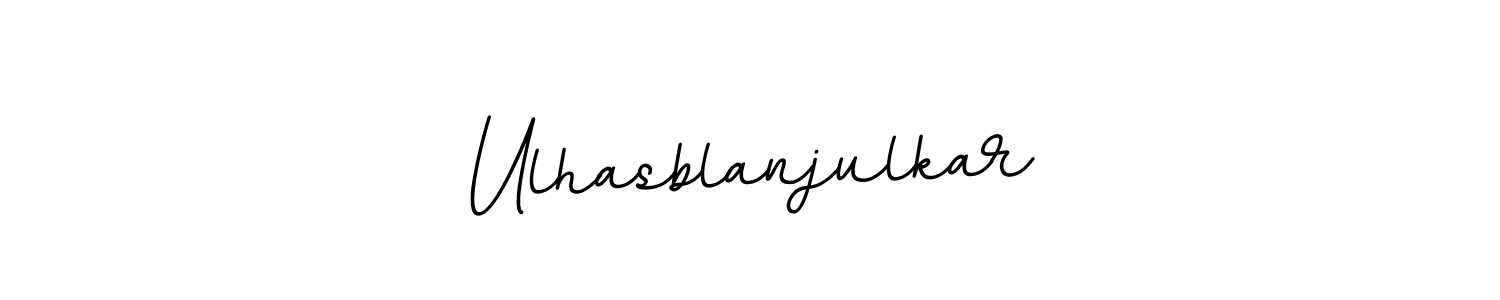 Use a signature maker to create a handwritten signature online. With this signature software, you can design (BallpointsItalic-DORy9) your own signature for name Ulhasblanjulkar. Ulhasblanjulkar signature style 11 images and pictures png