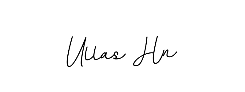 Make a beautiful signature design for name Ullas Hn. With this signature (BallpointsItalic-DORy9) style, you can create a handwritten signature for free. Ullas Hn signature style 11 images and pictures png